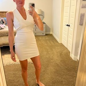 White size M Soprano cross back mini dress